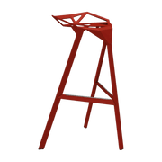 Tabouret en aluminium rouge 77 cm One - Magis - The Cool Republic