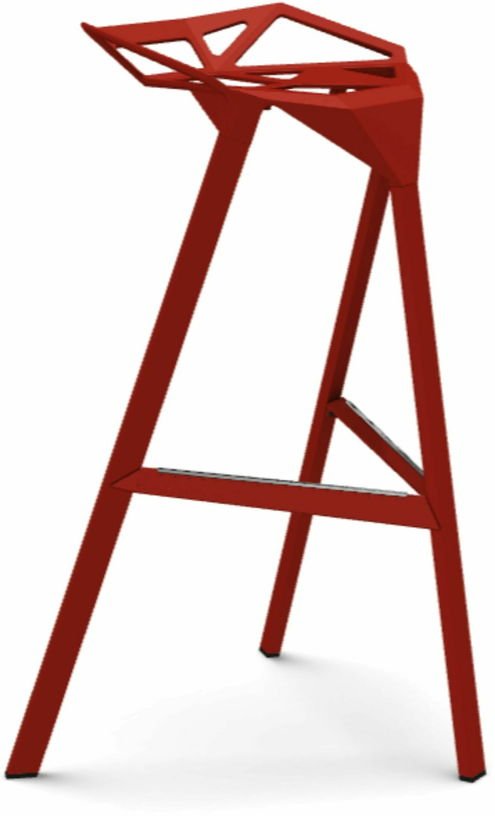 Tabouret en aluminium rouge 77 cm One - Magis - The Cool Republic