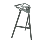 Tabouret en aluminium vert gris 77 cm One - Magis - The Cool Republic