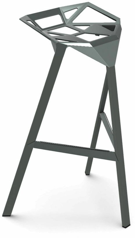 Tabouret en aluminium vert gris 77 cm One - Magis - The Cool Republic