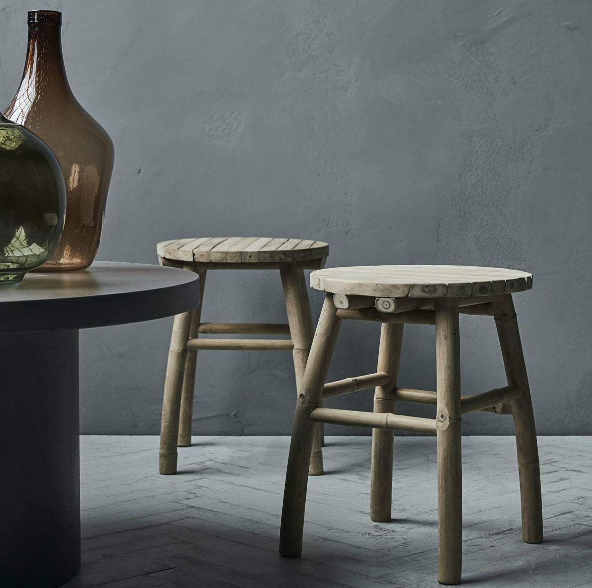 Tabouret en bois clair naturel - House Doctor - The Cool Republic