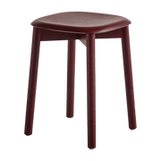Tabouret en bois de chêne bordeaux Soft Edge 72 - HAY - The Cool Republic