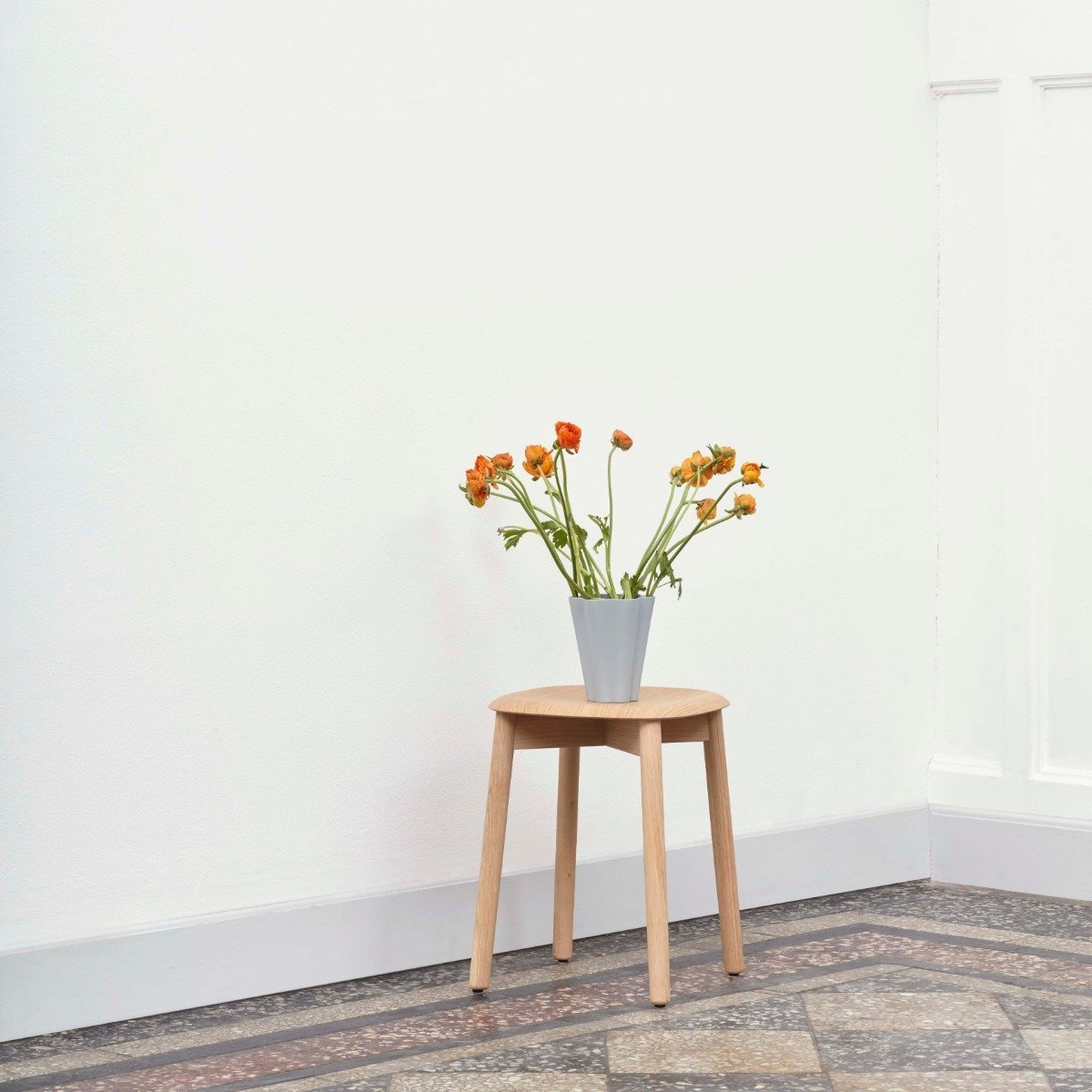 Tabouret en bois de chêne crème Soft Edge 72 - HAY - The Cool Republic