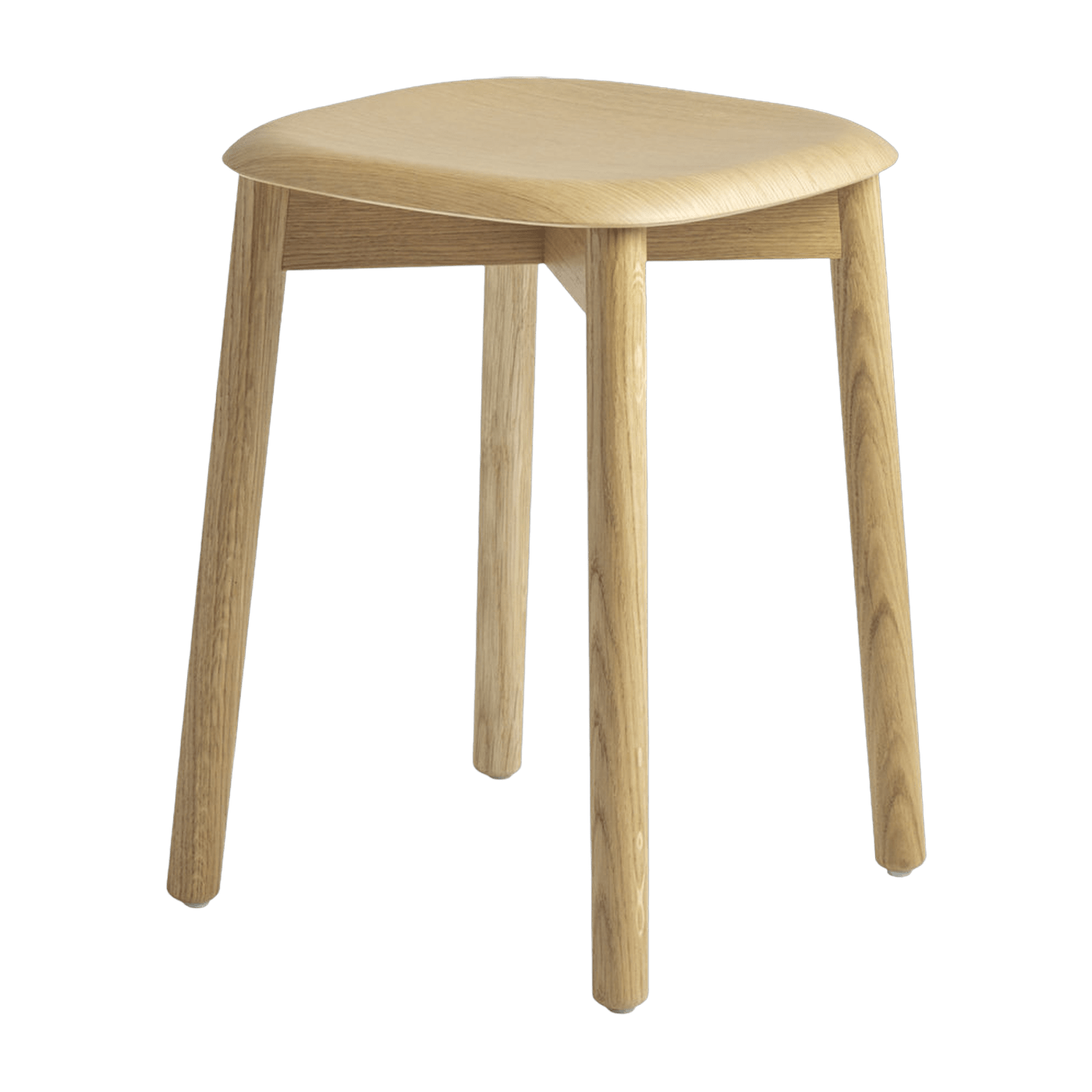 Tabouret en bois de chêne crème Soft Edge 72 - HAY - The Cool Republic