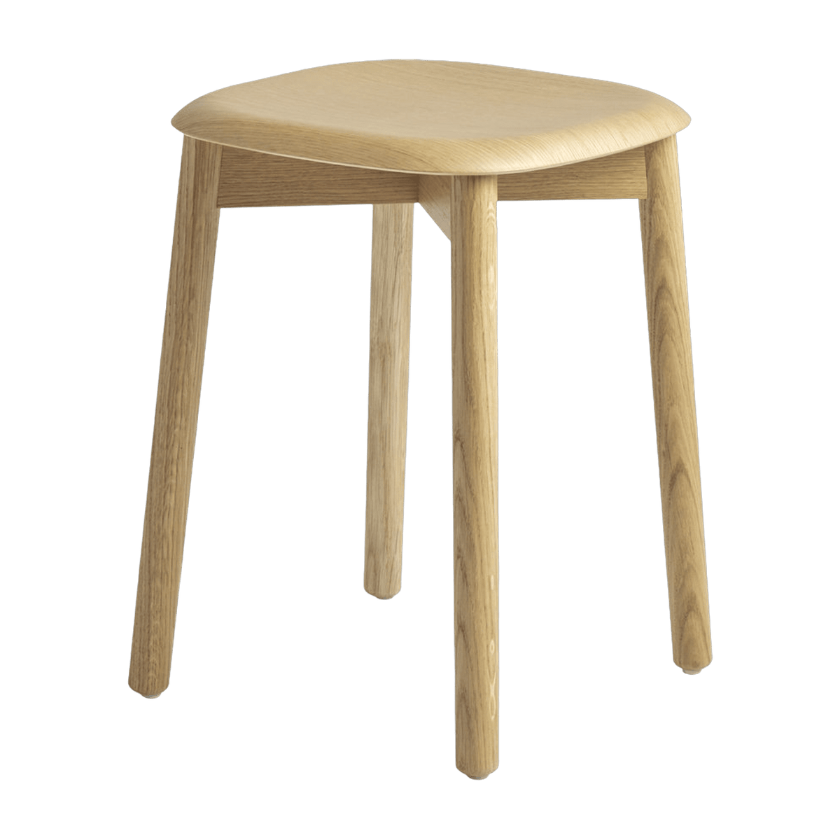 Tabouret en bois de chêne crème Soft Edge 72 - HAY - The Cool Republic