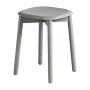 Tabouret en bois de chêne gris Soft Edge 72 - HAY - The Cool Republic