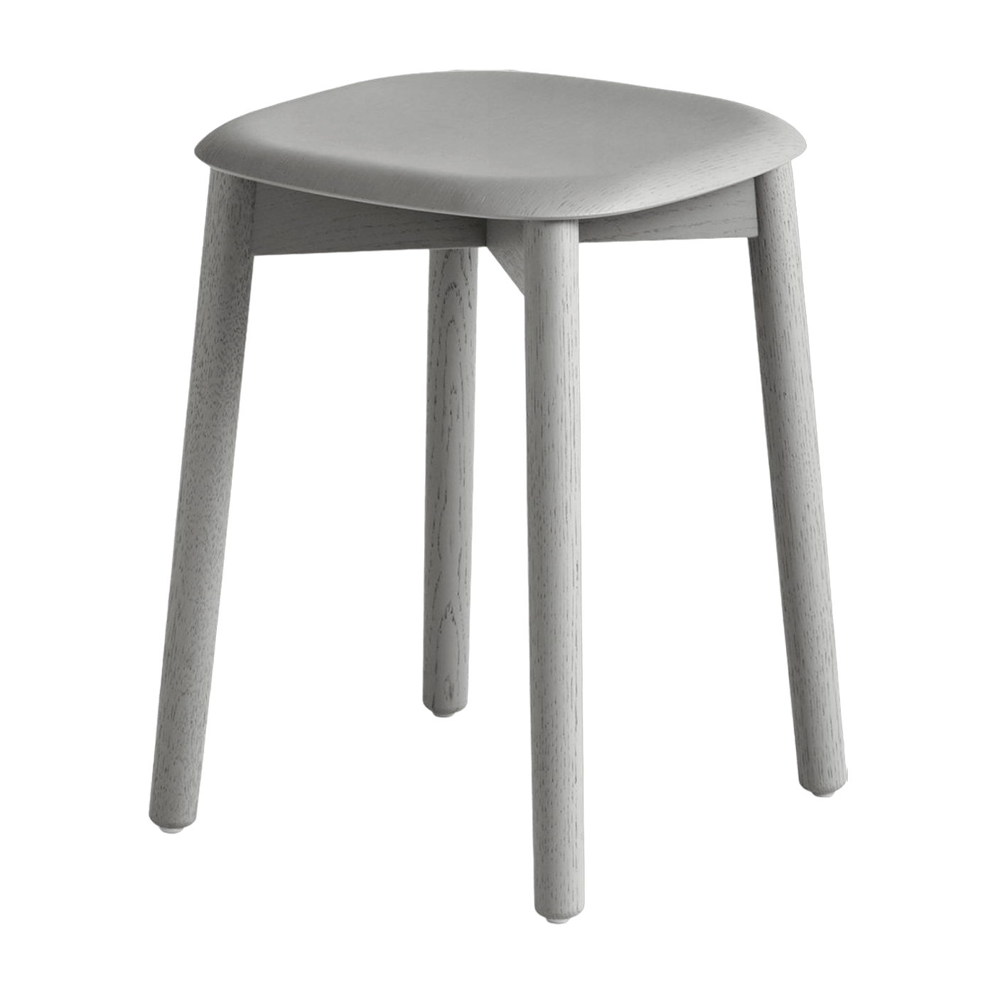Tabouret en bois de chêne gris Soft Edge 72 - HAY - The Cool Republic