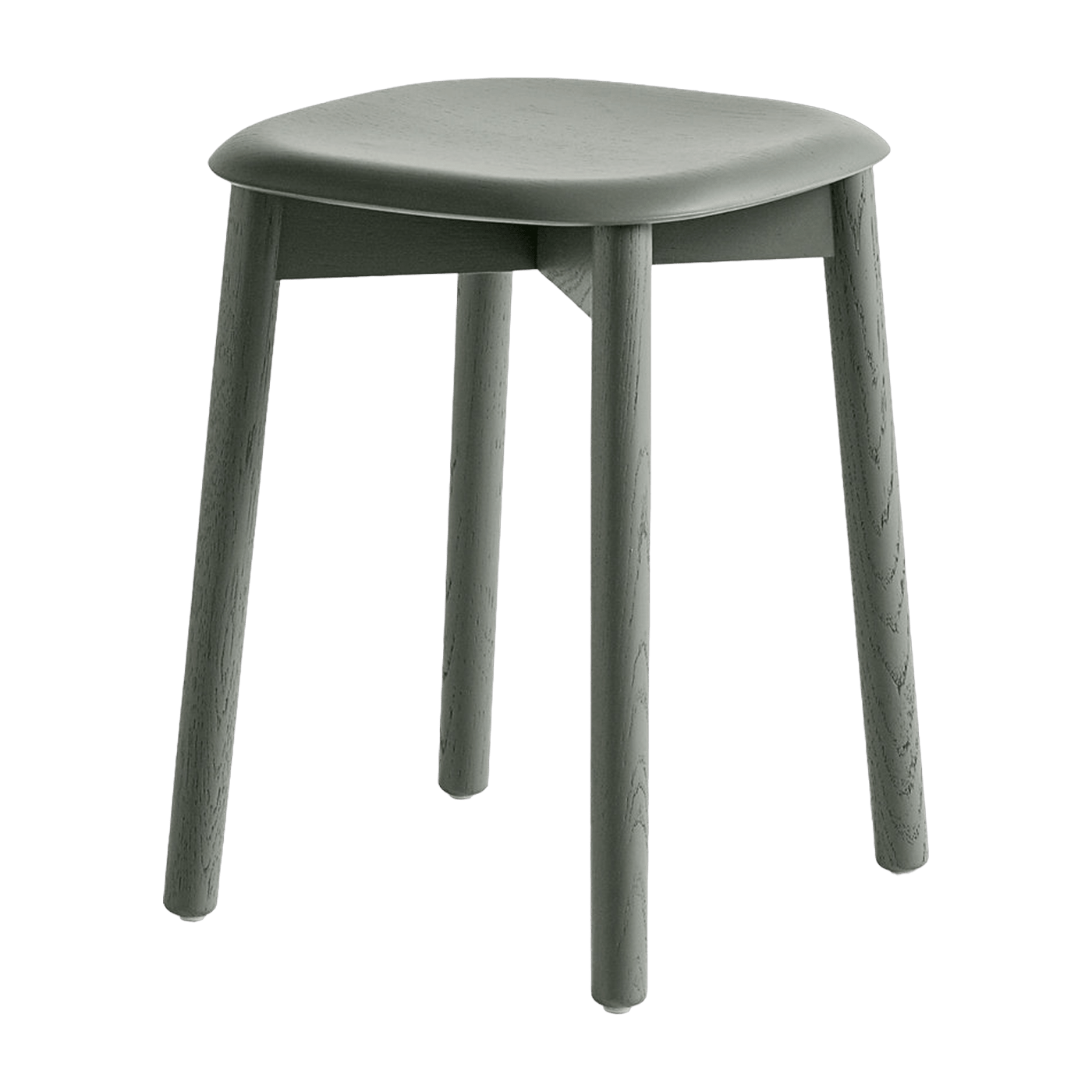 Tabouret en bois de chêne vert clair Soft Edge 72 - HAY - The Cool Republic