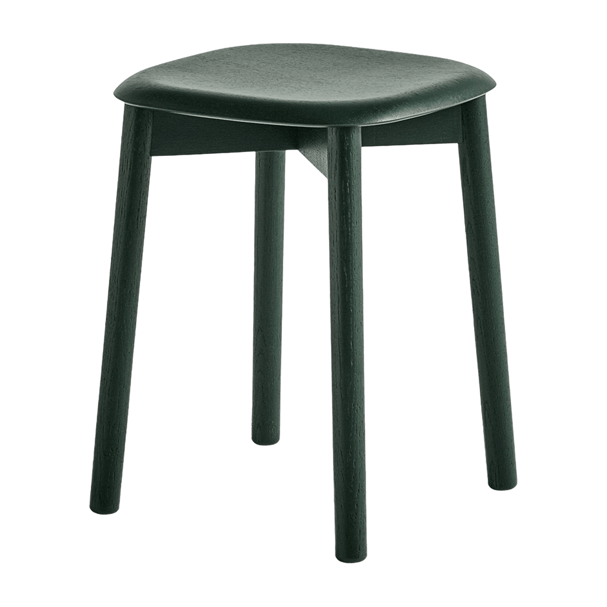 Tabouret en bois de chêne vert sapin Soft Edge 72 - HAY - The Cool Republic