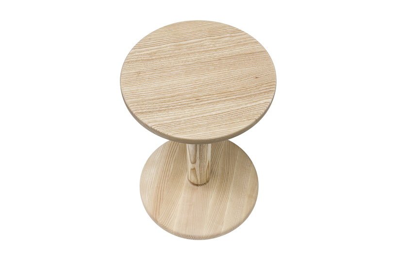 Tabouret en bois de frêne 36 cm Bobbin - Hem - The Cool Republic