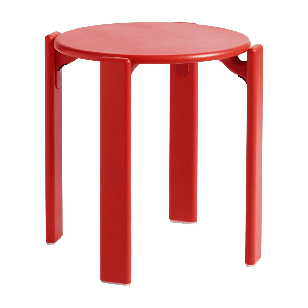 Tabouret en bois de hêtre rouge scarlet Rey - HAY - The Cool Republic