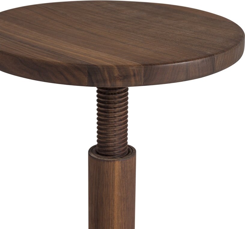 Tabouret en bois de noyer 36 cm Bobbin - Hem - The Cool Republic