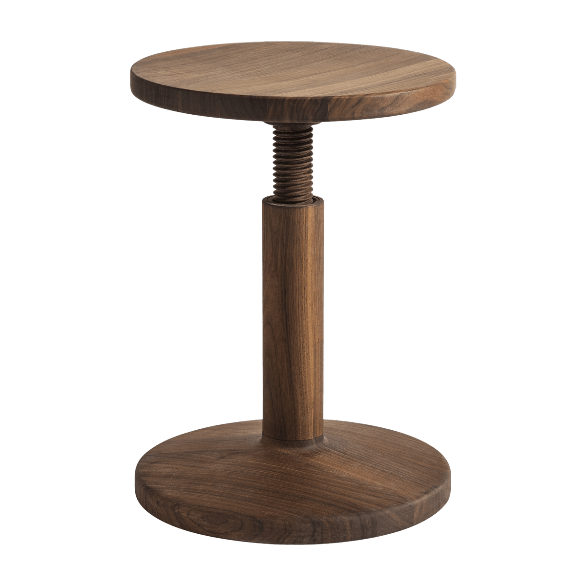 Tabouret en bois de noyer 36 cm Bobbin - Hem - The Cool Republic