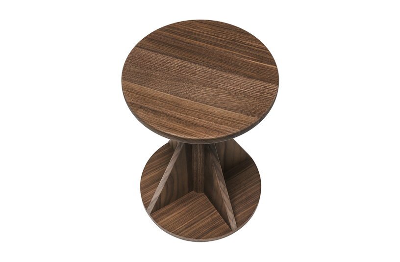 Tabouret en bois de noyer 36 cm Rocket - Hem - The Cool Republic