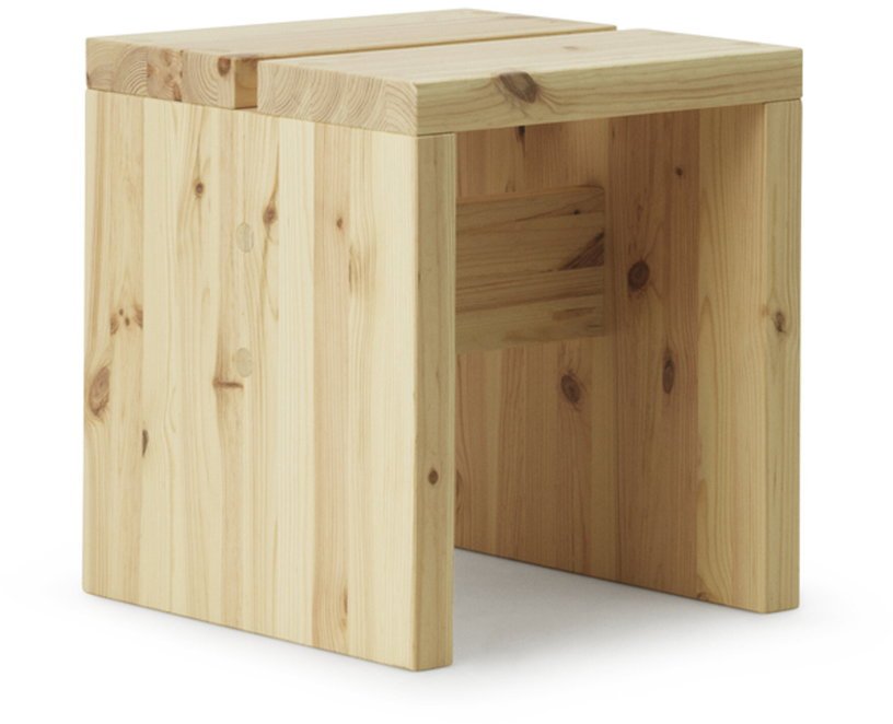 Tabouret en bois de pin 40 x 40 cm Stretch - Normann Copenhagen - The Cool Republic