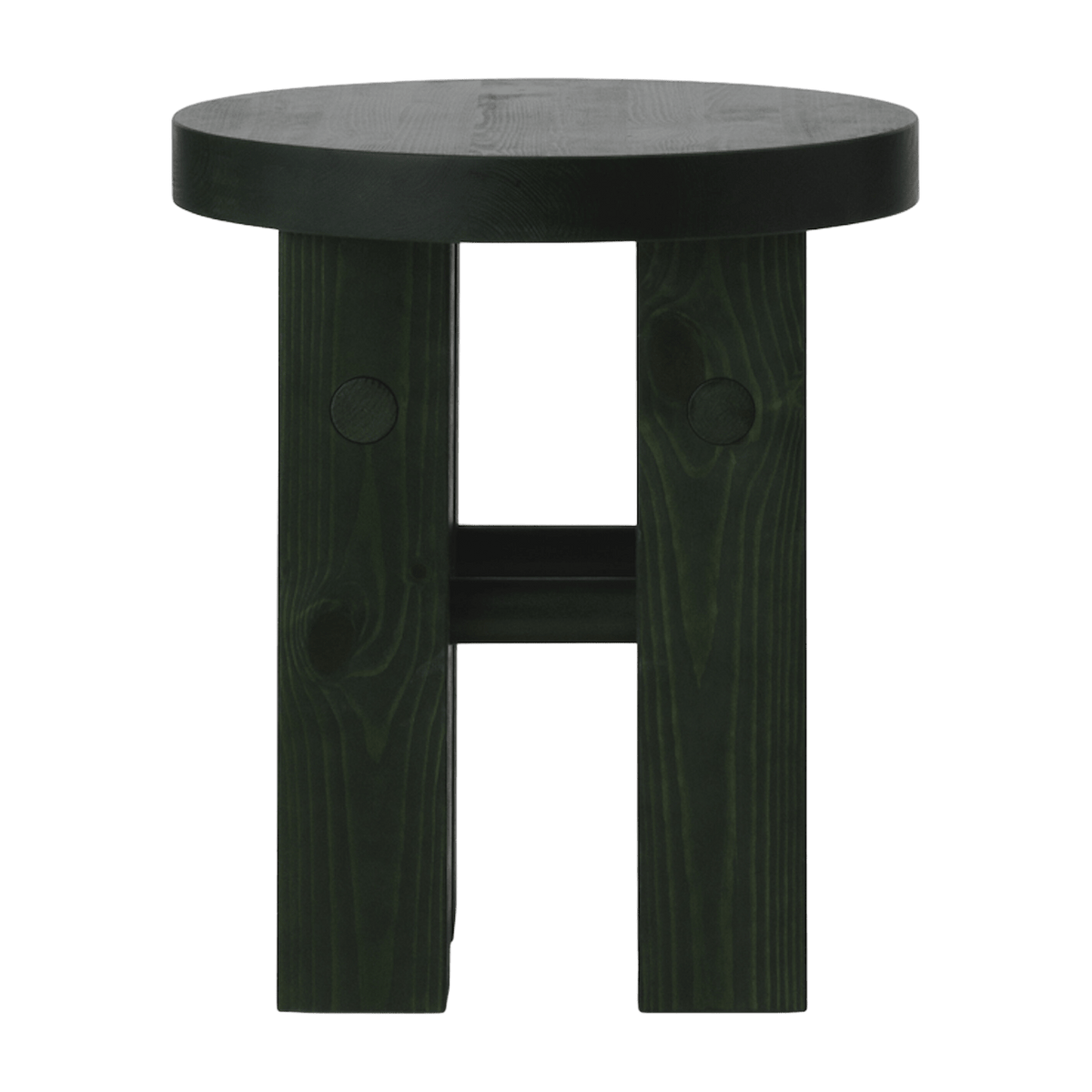 Tabouret en bois de pin vert 45 x 40 cm Fyr - Normann Copenhagen - The Cool Republic