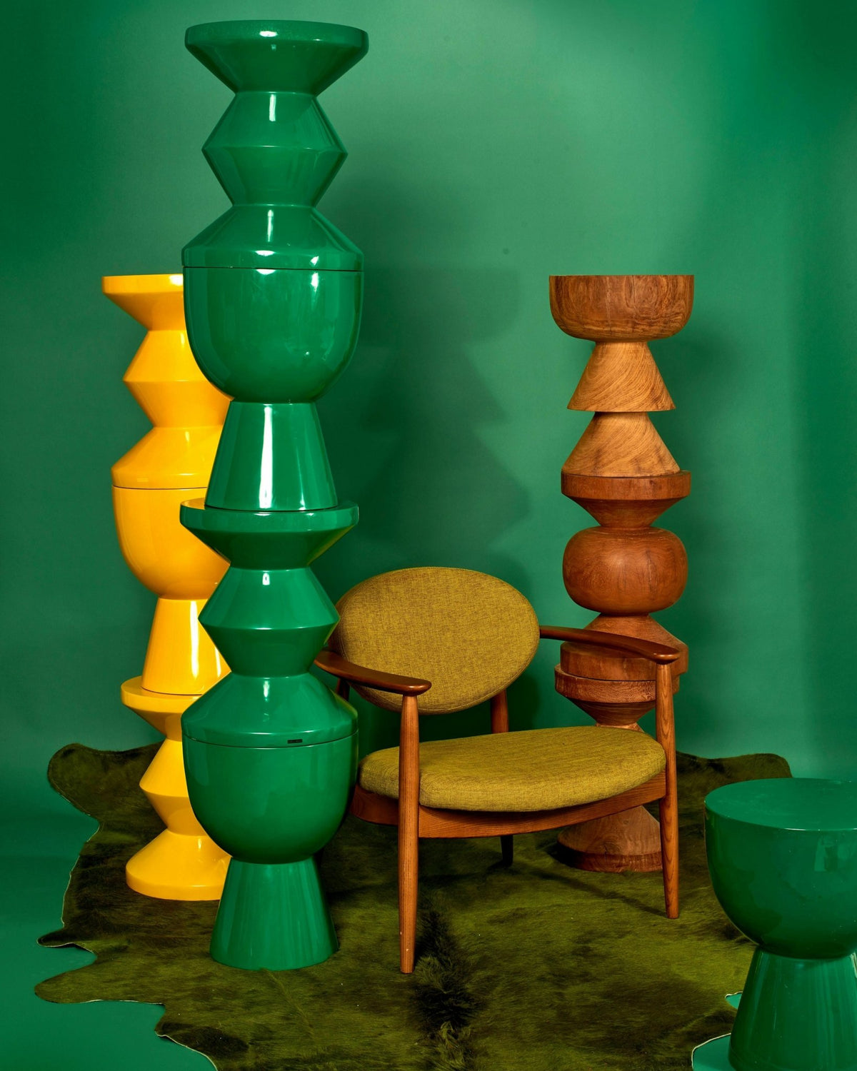 Tabouret en bois Zig Zag - Pols Potten - The Cool Republic