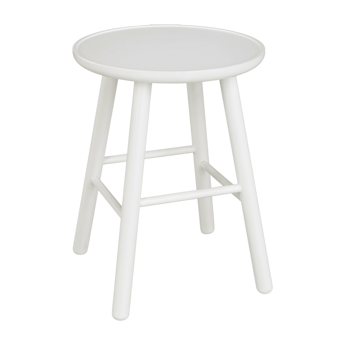 Tabouret en bouleau blanc 47 cm ZigZag - Hans K - The Cool Republic