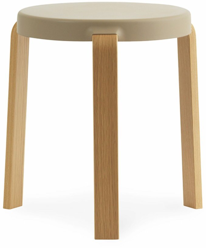 Tabouret en chêne beige TAP Sand - Normann Copenhagen - The Cool Republic