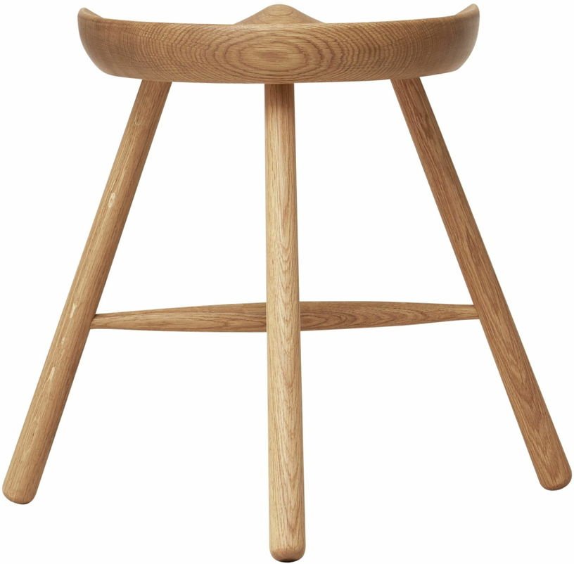 Tabouret en chêne blanc huilé 49 cm Shoemaker - Form & Refine - The Cool Republic