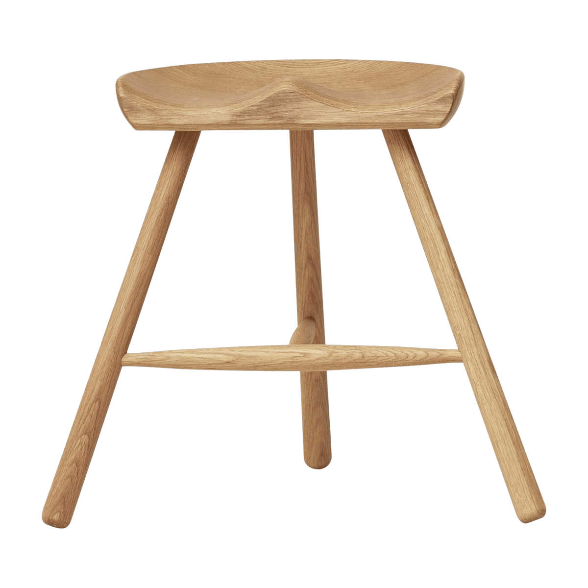 Tabouret en chêne blanc huilé 49 cm Shoemaker - Form & Refine - The Cool Republic