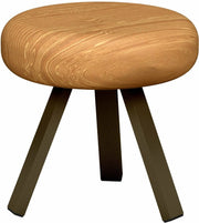 Tabouret en chêne et acier bronze 35 cm Smack - Matière Grise - The Cool Republic