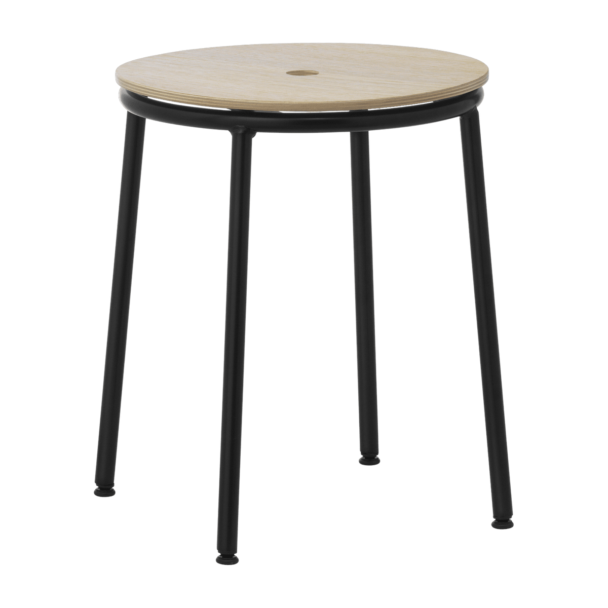 Tabouret en chêne et acier noir 45 cm Circa Oak - Normann Copenhagen - The Cool Republic
