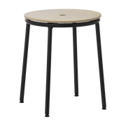 Tabouret en chêne et acier noir 45 cm Circa Oak - Normann Copenhagen - The Cool Republic