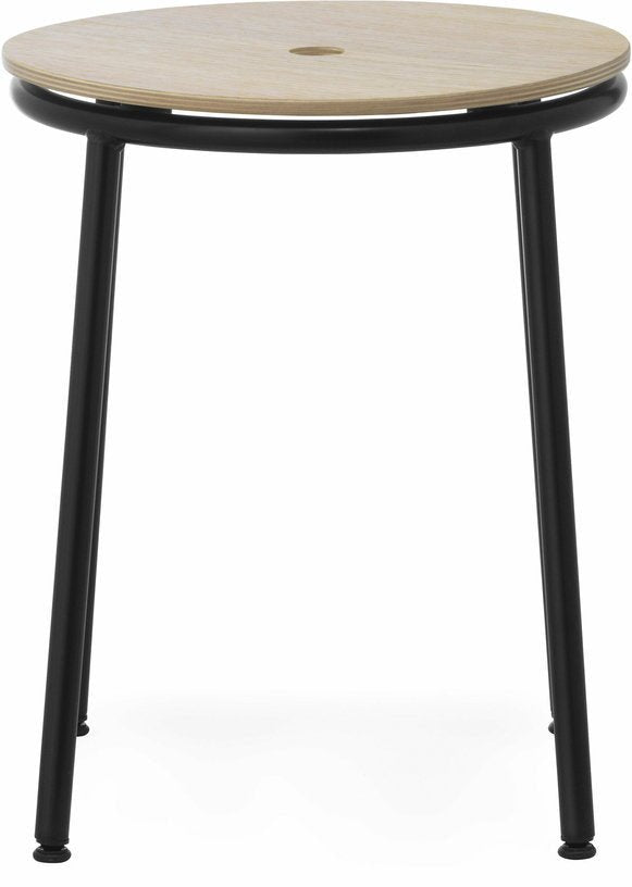Tabouret en chêne et acier noir 45 cm Circa Oak - Normann Copenhagen - The Cool Republic
