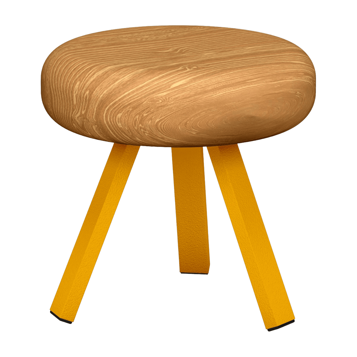 Tabouret en chêne et acier safran 35 cm Smack - Matière Grise - The Cool Republic