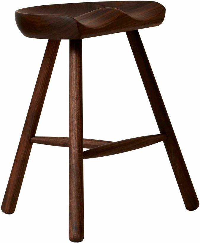 Tabouret en chêne foncé 49 cm Shoemaker - Form & Refine - The Cool Republic