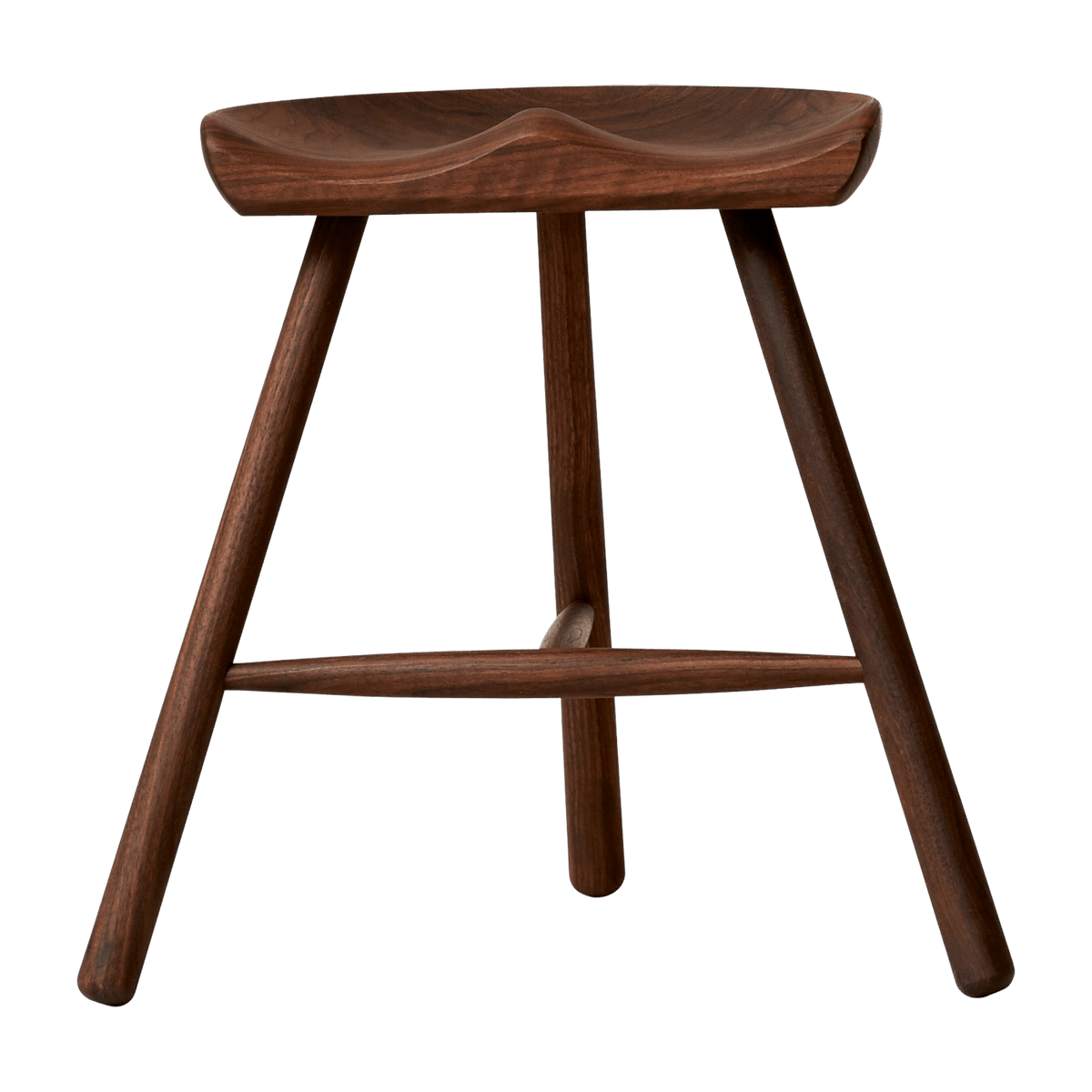 Tabouret en chêne foncé 49 cm Shoemaker - Form & Refine - The Cool Republic