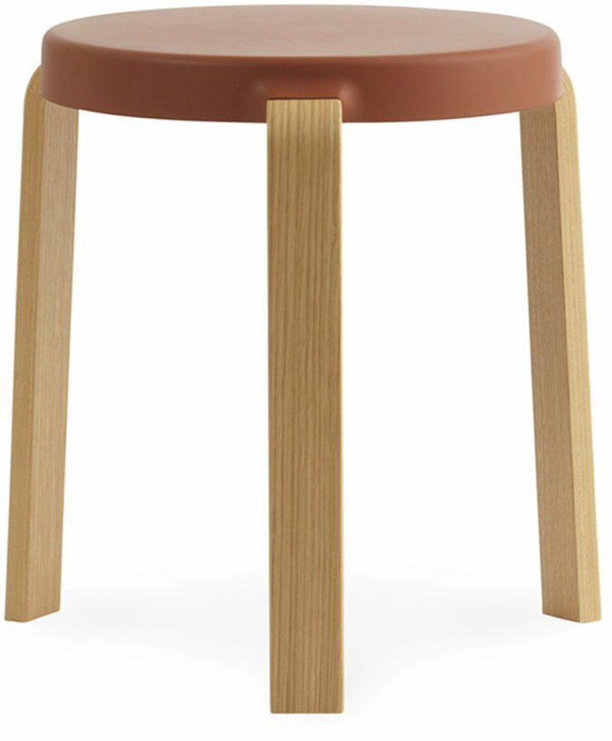 Tabouret en chêne marron TAP Caramel - Normann Copenhagen - The Cool Republic
