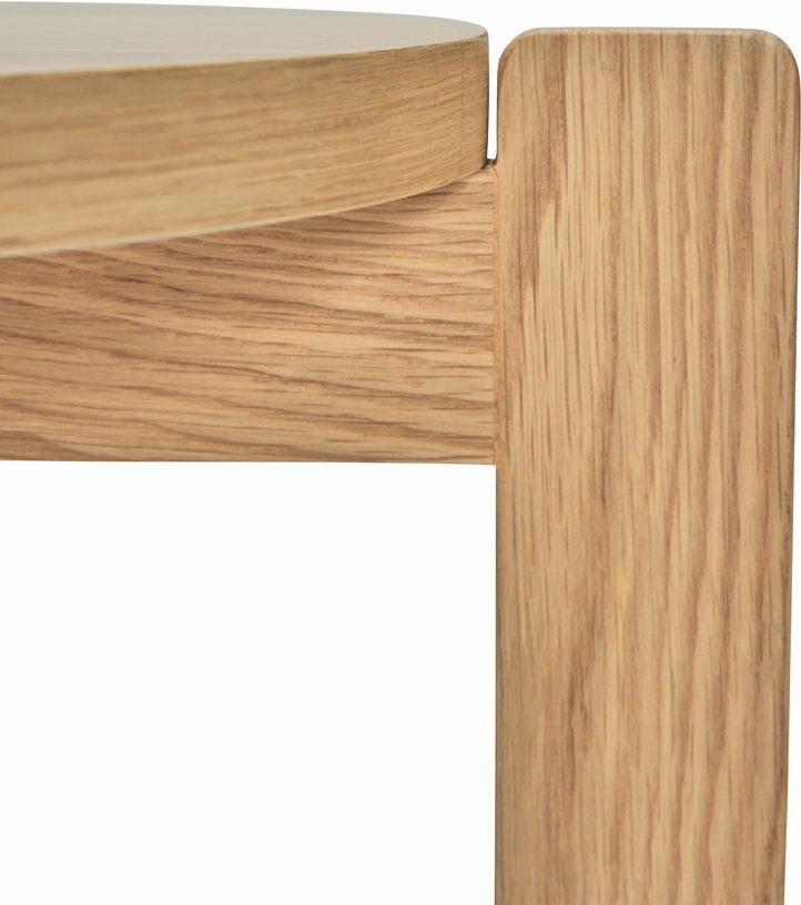 Tabouret en chêne naturel 45 x 42 cm Always - Hübsch - The Cool Republic