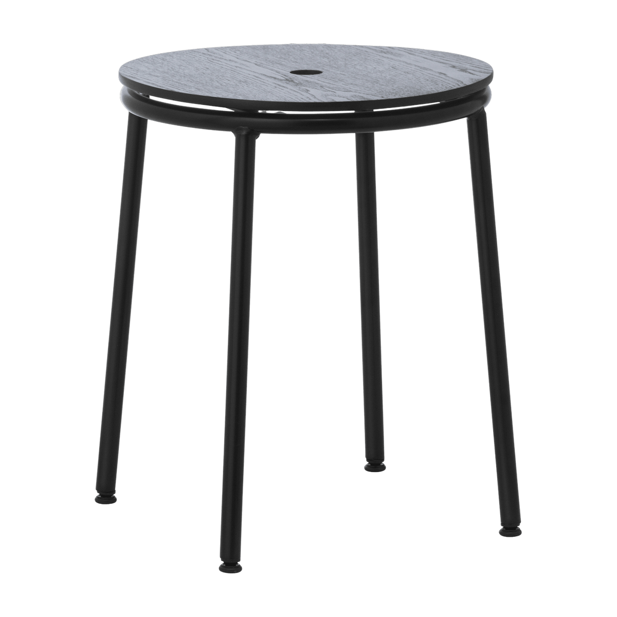 Tabouret en chêne noir et acier noir 45 cm Circa noir Oak - Normann Copenhagen - The Cool Republic