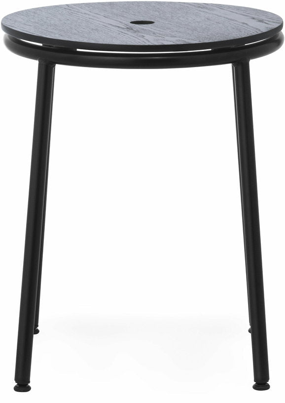 Tabouret en chêne noir et acier noir 45 cm Circa noir Oak - Normann Copenhagen - The Cool Republic