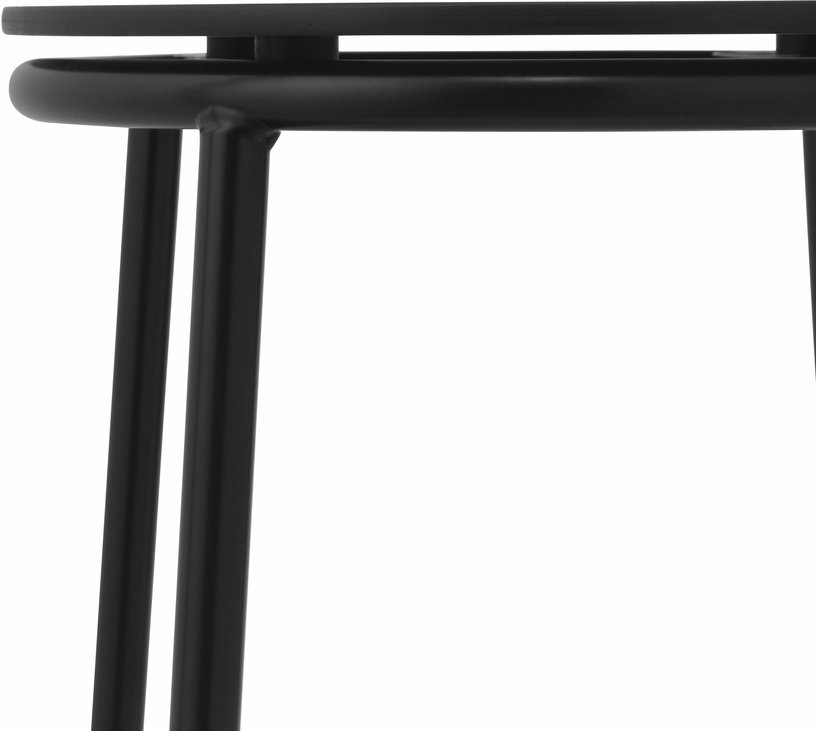Tabouret en chêne noir et acier noir 45 cm Circa noir Oak - Normann Copenhagen - The Cool Republic