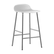 Tabouret en chrome et pp blanc 65 cm Form - Normann Copenhagen - The Cool Republic
