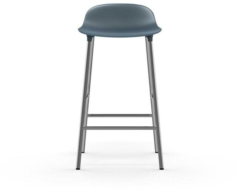 Tabouret en chrome et pp bleu 65 cm Form - Normann Copenhagen - The Cool Republic
