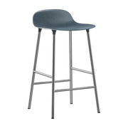 Tabouret en chrome et pp bleu 65 cm Form - Normann Copenhagen - The Cool Republic
