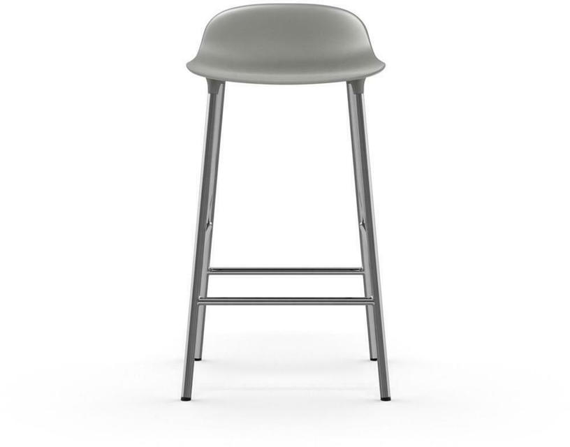 Tabouret en chrome et pp gris 65 cm Form - Normann Copenhagen - The Cool Republic