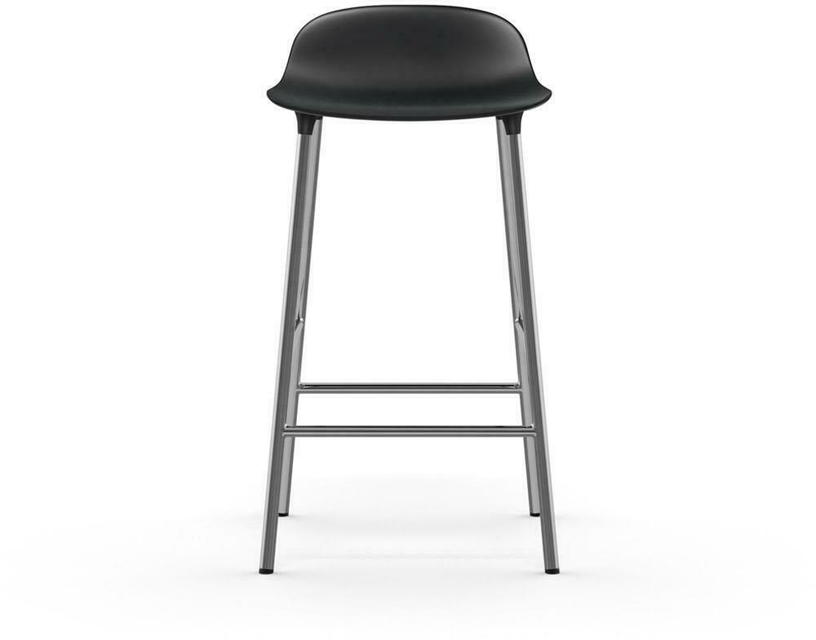 Tabouret en chrome et pp noir 65 cm Form - Normann Copenhagen - The Cool Republic