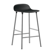 Tabouret en chrome et pp noir 65 cm Form - Normann Copenhagen - The Cool Republic