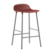Tabouret en chrome et pp rouge 65 cm Form - Normann Copenhagen - The Cool Republic