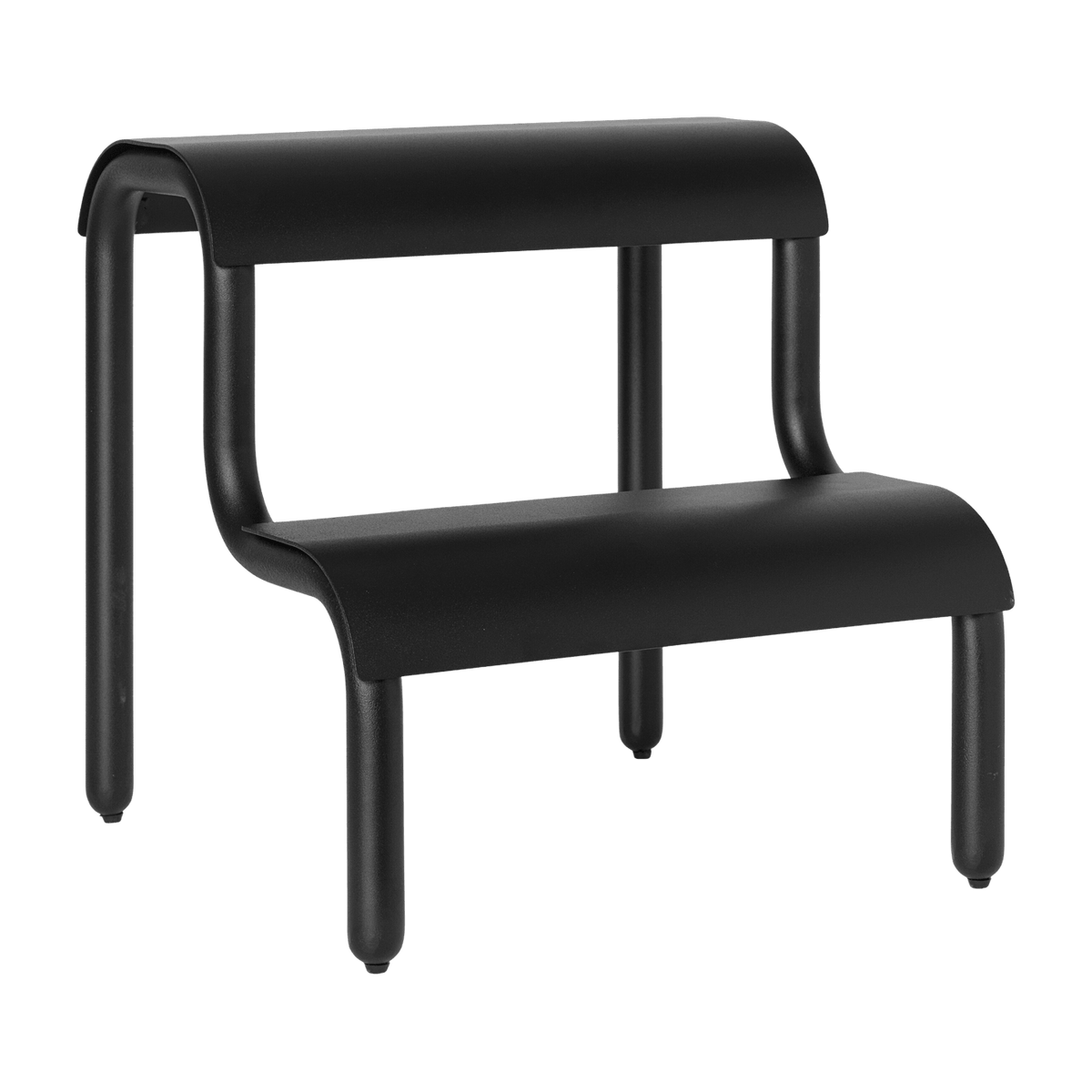 Tabouret en fer noir 34 x 36,2 x 35,7 cm Up Step - Ferm Living - The Cool Republic