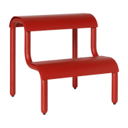 Tabouret en fer rouge coquelicot 34 x 36,2 x 35,7 cm Up Step - Ferm Living - The Cool Republic