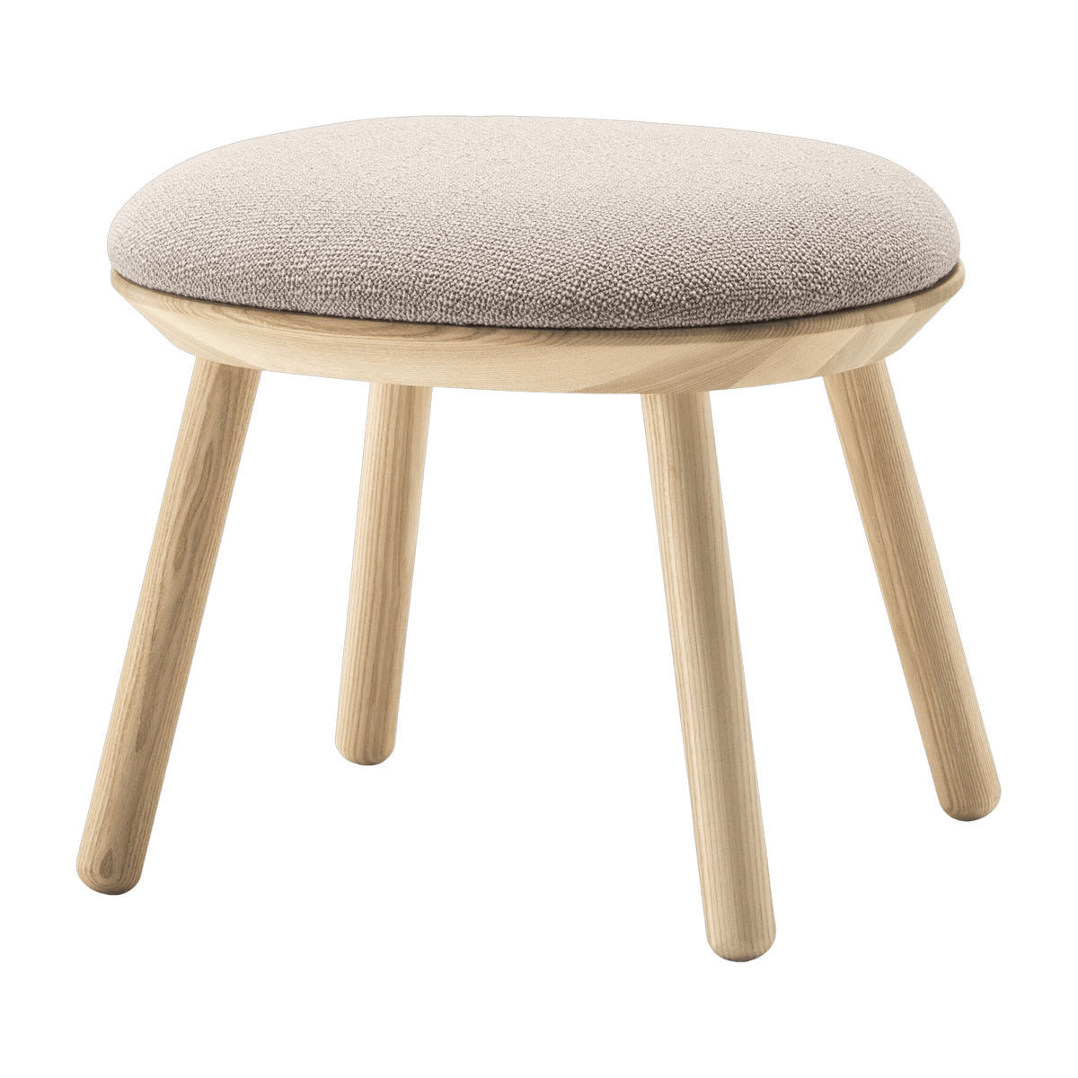 Ash and beige fabric stool Naïve - Emko - The Cool Republic