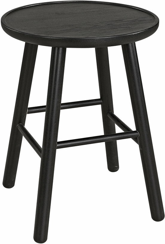 Tabouret en frêne noir 47 cm ZigZag - Hans K - The Cool Republic