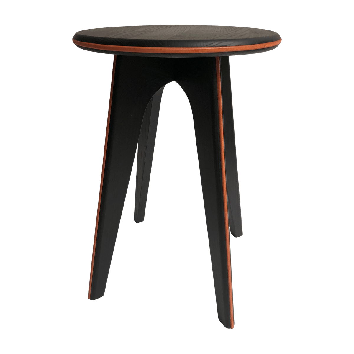 Tabouret en frêne noir et cuir Assy - Mlle Jo - The Cool Republic