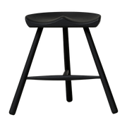 Tabouret en hêtre noir 49 cm Shoemaker - Form & Refine - The Cool Republic